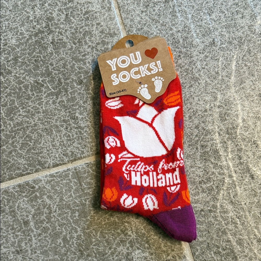 Red and Purple Women's Socks